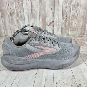Brooks Adrenaline GTS 24 Womens 10 Narrow 2A Grey Pink Running Shoes 1204262A019